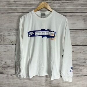 Vintage Y2K Nike “Showing other Chumps” Gray Tag Long Sleeve Tee Shirt M